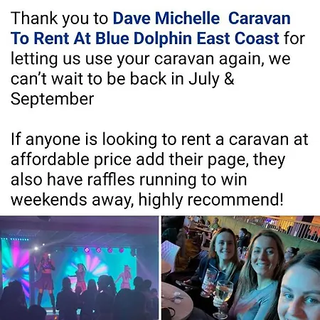 8 Berth Caravan At Blue Dolphin East Coast דירה