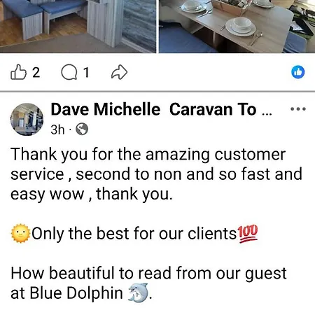 8 Berth Caravan At Blue Dolphin East Coast * Gristhorpe
